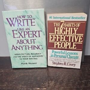 2 Books On How To Conquer Personal Change/Becoming An Effective Writer